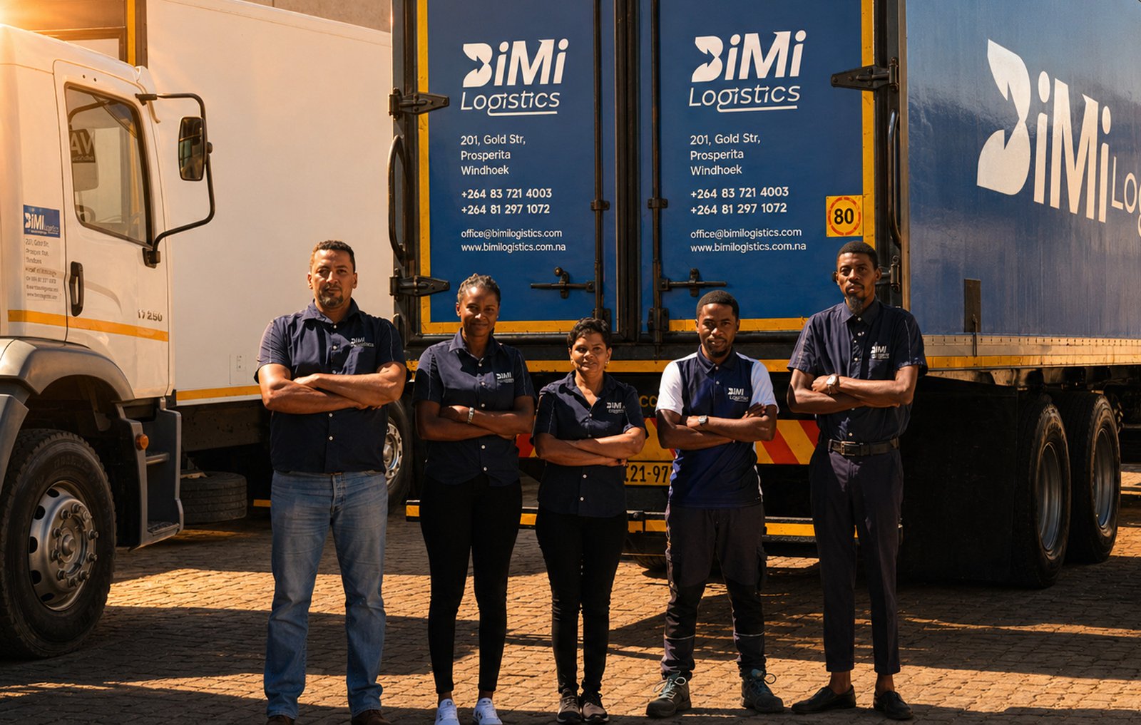 Bimi Logistics Staff Windhoek Office - Adzooka Website Design