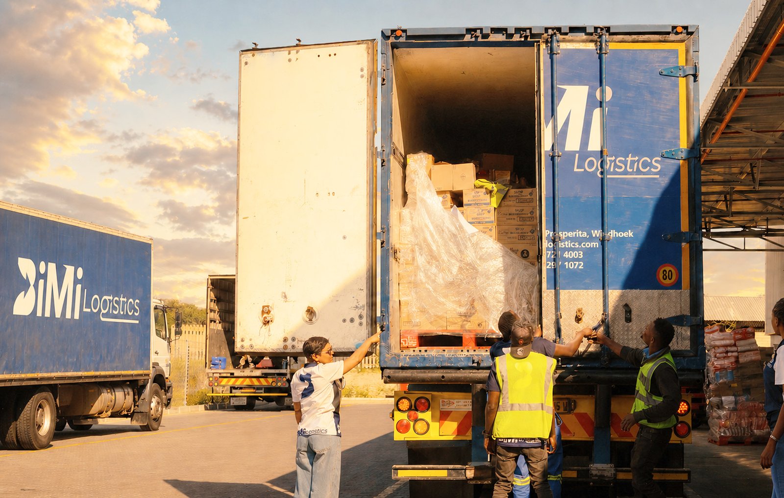 Bimi Logistics Truck Unloading - Adzooka Website Design